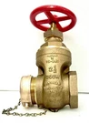 2-1/2" Npt X Nst 300 Psi Gate Valve With Brass Cap Ul/fm Powhatan 19-281 Usa. Fixed Price $585.50.