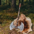 Large Norse Axe, Double Blade Head Vikings Gift. Fixed Price $159.00.