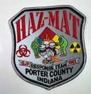 Porter County Indiana Fire Hazmat Response Team Patch EE2. Fixed Price $29.97.