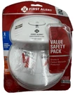 Value Safety Pack Of First Alert Smoke And Carbon Monoxide Protection 1046743. Fixed Price $32.86.