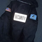 National Patrol Jacket Mens Xl Black Security Parka Hooded Waterproof Nylon. Fixed Price $49.99.