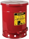 Justrite 10 Gallon Galvanized Steel Oily Waste Can 18" X 14" Metal Rag Sa.... Fixed Price $146.01.