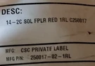 Csc 250017 14/2C Solid Unshielded Riser Fire Alarm/communication Cable RED/100FT. Fixed Price $49.99.