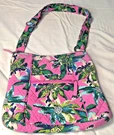 Vera Bradley Tropical Paradise Pink Floral Crossbody Hipster Bag Purse Adj Strap. Fixed Price $9.87.