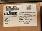 Globe GL4906 Sprinkler, New Case Of 100. Fixed Price $299.95.
