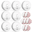 Jemay 7 Pack Smoke Detector, Fire Alarm Battery Powered, With Enhanc. Fixed Price $74.99.