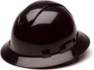 Pyramex Ridgeline Full Brim Vented Hard Hat 4 Point Ratchet, Black. Fixed Price $34.98.