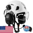 Green Devil Hard Hat Bluetooth Ear Muffs And Visor Vented Work Safety Helmet. Fixed Price $189.64.