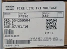 Fire Lite FM996 Tri Voltage Door Holder - Same Day Shipping. Fixed Price $59.99.
