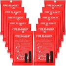 12 Pack Fire Blankets 39 For Home And Kitchen Extinguishe.... Fixed Price $94.39.