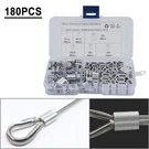 Fit Wire Rope And Cable Line End 180X Double Barrel Ferrule Crimping Loop Sleeve. Fixed Price $12.55.