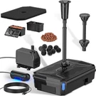 Nfesolar All-in-one Pond Filter Fountain Kit, 660 Gph Submersible Water Pump Wit. Fixed Price $135.28.