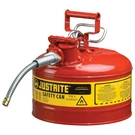 Justrite 7225120 Type Ii Safety Can 2-1/2 Gallon With 5/8" Hose. Fixed Price $152.73.