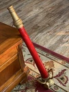 Vintage Brass 31 Fire Truck Hose Play Pipe Nozzle Decorative Side Mount Big Red. Fixed Price $67.60.