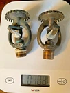 Two Vintage 1970 Firematic Company Worcester, Sprinkler Heads TU-67. Fixed Price $19.99.