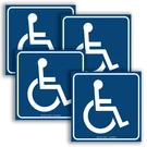 Isyfix Handicap Signs Stickers Decal Symbol - 4 Pack Medium, Front Adhesive. Fixed Price $14.99.