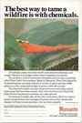 Monsanto 1977 Original Print Ad Phos-chek Retardant Wildfire. Fixed Price $11.08.