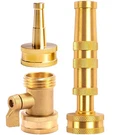 Solid Brass Heavy Duty Adjustable Twist Hose Nozzle,jet Sweeper High .... Fixed Price $31.19.