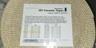 Thermeez 397-42, Ceramic Tapes, Sleeving & Cloths To 1500F, 1/16 X 2" 100". Fixed Price $249.00.
