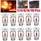2/6/8/10 Pcs Globe 155 Chrome Pendent Fire Sprinkler Head 1/2" Quick Response. Fixed Price $12.48.