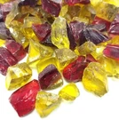 Vivid Red, Amber Blend 1/2", 3/4" Large Fireplace Pit Fireglass. Fixed Price $112.19.