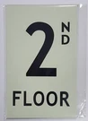 Heavy Duty / Glow In The Dark "floor Number" SIGN-REF24-1027. Fixed Price $12.99.