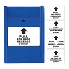 Camden CM-703 CM-700 Series Universal Blue Pull Station Multiple Message Labels. Fixed Price $25.58.