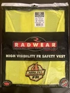 Radians Class High Visibility Safety Vest Pockets SV25-2ZGM 3X Fire Retardant. Fixed Price $12.00.