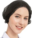Protectx 100-PACK Black Disposable Hair Nets, Elastic Head Cover, Bouffant Caps,. Fixed Price $23.75.