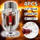 4PCS Globe Chrome Qr Pendant Fire Sprinkler Head, 155 F, 1/2". Fixed Price $18.85.