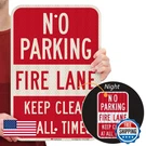 Smartsign No Parking - Fire Lane Keep Clear 12 X 18 3M High Intensity. Fixed Price $35.76.
