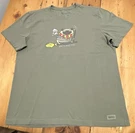 Life Is Good Crusher Lite T-shirt Large Olive Green Harry Paw-tter Potter. Fixed Price $8.50.