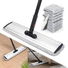 18 Professional Microfiber Large Flat Mops For Floor Cleaning 4 Reusable .... Fixed Price $39.02.