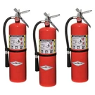 Amerex B456, 10LB Abc Dry Chemical Extinguisher, Aluminum Valve, Hanger, 3 Pack. Fixed Price $300.00.