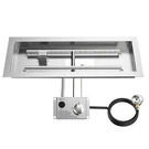 Drop Burner Kit Rectangle Fire Pit Skyflame Stainless Steel 24"X8". Fixed Price $117.28.