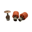 Lot Of 12 M06 Viking Fire Sprinkler Brass Heads W/protective Caps VK100. Fixed Price $50.00.