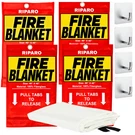 Emergency Fire Blanket W/hook, For Home & Kitchen, Pits, Bbq - 4 Pack. Fixed Price $34.97.