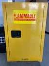 Edsal Flammables Storage Cabinet 23" X 35" Single Door Steel Yellow. Fixed Price $400.00.