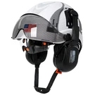 Aolamegs Safe White Hard Hat Dual Visor And Hearing Protection-osha Approved. Fixed Price $108.35.