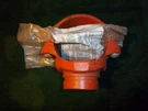 New Gruvlok 7046 Clamp 4" X 2 Ductile Iron Aisle. Fixed Price $27.00.