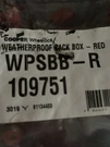 Wpsbb-r Wheelock Weatherproof Backbox. Fixed Price $16.40.