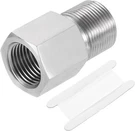 Uxcell Pipe Fitting Reducing Adapter, M24 Male 1/2" Npt, Silver. Fixed Price $20.22.