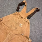 Carhartt FRR45 Flame Resistant Overalls Mens 44X32 Brown Distressed Canvas. Fixed Price $74.97.