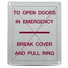 35 Pcs Emergency Door Frangible Break Covers 6X7 Inps 24-04300024. Fixed Price $69.97.