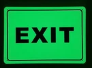 Exit Sign (heavy Duty,aluminum 7X10,PHOTOLUMINESCENT )-REF24-1027. Fixed Price $9.79.