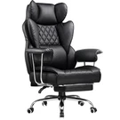 Comhoma Big And Tall Office Chair, High Back Leather Gaming With Footre.... Fixed Price $271.78.