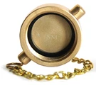 1-1/2" Nst Cap And Chain Brass Plated Cast Aluminum For Fire Hose, Hydrants -nni. Fixed Price $24.50.