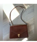 Sterling Leather Vintage Custom Cognac Shoulder Bag Brass Hardware. Fixed Price $45.00.