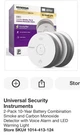 Universal Security Instruments 3-IN-1 Smoke, Fire & Carbon Monoxide Alarm 2-PACK. Fixed Price $50.00.