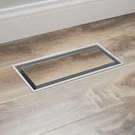 Zion Flush Mount Floor Register 4" X 10" White Modern Air Vent For Ac And Hea.... Fixed Price $53.16.